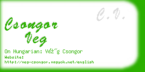 csongor veg business card